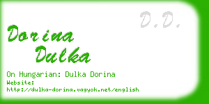 dorina dulka business card